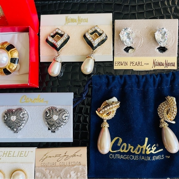 Crown Trifari Vintage Gold Plated Sea Shell Statement Nautical Clip On E… - Picture 12 of 15